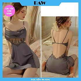 Váy Nữ Ngủ lụa lạnh cao cấp Sexy, Quyến Rũ thương hiệu Baw mã KQA16