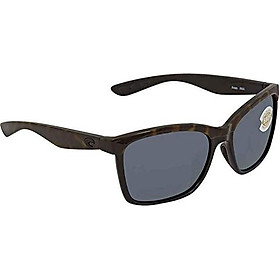 Costa del Mar Anaa Sunglasses Shiny Black/Crystal/Lt Blue Gray 580Plastic