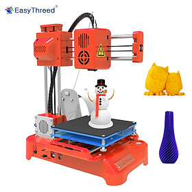 EasyThreed 3D Printer for Kids Mini Desktop 3D Printer 100x100x100mm Print Size No Heated Bed One-Key Printing with TF