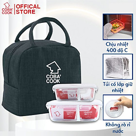 Mua Bộ 2 Hộp Cơm Thủy Tinh COBACOOK 1 Hộp Chia 3 Ngăn 1040ml Và 1 Hộp 2 Ngăn 640ml - CCL1NL6N2BB