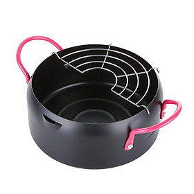 Mua Nồi Chiên Kèm Khay Hứng Ráo Dầu Đa Năng Cao Cấp Thích Hợp Moị Loại Bếp - Size 18cm