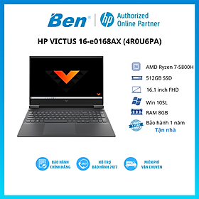Laptop HP Victus 16-e0168AX 4R0U6PA R7-5800H | 8GB | 512GB |RTX 3050Ti 4GB | 144Hz Hàng chính hãng