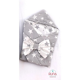 Chăn bế chần bông cho trẻ sơ sinh RUNA KIDS chất liệu Cotton Hàn 100% cao cấp, thoáng khí mềm mịn, an toàn cho bé