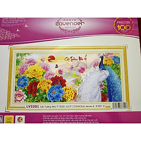 Mua Tranh thêu chữ thập Cát tường như ý LV3201-133x63cm
