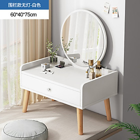 Mua Bàn trang điểm ngồi bệt tích hợp đèn LED có nút cảm ứng thông minh  Bàn phấn trang điểm 1 ngăn kéo chân gỗ tự nhiên phong cách Bắc Âu