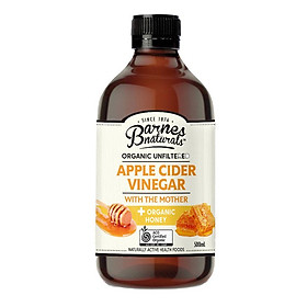 Giấm táo hữu cơ (có giấm cái) Organic Apple Cider Vinegar (with mother) - BARNES NATURAL