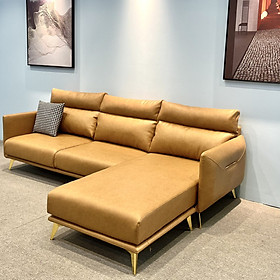 Mua Sofa góc L Adora bọc da công nghiệp  2m4x1m7