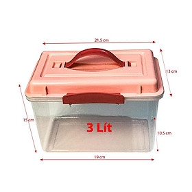 Combo hộp chống ẩm máy ảnh, flycam 3 lít (ẩm kế + hạt hút ẩm hoặc tùy chọn máy hút ẩm + mút xốp)