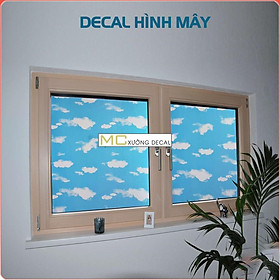 Mua Giấy decal dán kính T025 Hình Mây Trang trí cửa sổ cản nắng giảm nhiệt