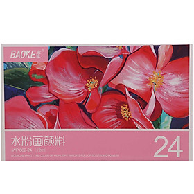 Màu Vẽ Dạng Bột Tuýp Baoke 24 Màu WP802-12ml