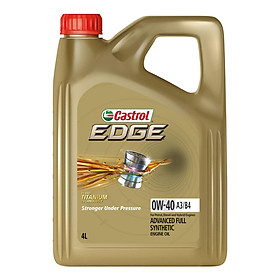 Dầu nhớt cao cấp cho xe ô tô Castrol Edge 0W-40 (can 4Lit)