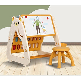 Mua Bàn học kèm ghế đa năng 3 trong 1 cho bé BẢNG VẼ - GIÁ SÁCH - BÀN GHẾ HỌC