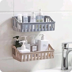 Mua Kệ nhựa chữ nhật dán tường siêu chắc chắn để đồ đa năng
