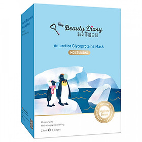 Hộp 8 Miếng My Beauty Diary - Mặt Nạ Chim Cánh Cụt (Xanh Đậm) - Hàng Nội Địa Đài Loan