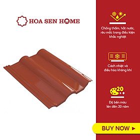 Ngói tráng men cao cấp Lustime, 410mmx300mm, men bóng cao cấp, bền đẹp, chống thấm, chống rêu mốc - hàng chính hãng