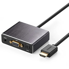 Mua Cáp chuyển đổi HDMI to VGA + Audio và 1 cổng quang SPDIF 7.1 Màu Đen Ugreen GK