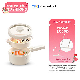 Nồi điện đa năng Locknlock Electric multi pot EJP436IVY 220V, 50Hz, 600W, 1.5L- Màu ngà - Hàng chính hãng