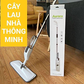 Cây Lau Nhà Thông Minh Phun Sương Chổi Lau Xịt Nước Khử Khuẩn Đầu Xoay 360 Độ Thông Minh