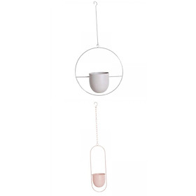 2x Hanging Planter Pot Indoor Outdoor Flower Pot Plant Pot Holder