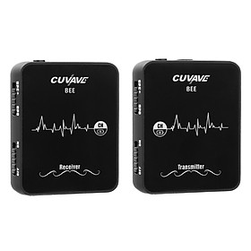 CUVAVE WP-6 Wireless Lavalier Microphone System Including Transmitter & Receiver & Clip-on Microphone Omnidirectional
