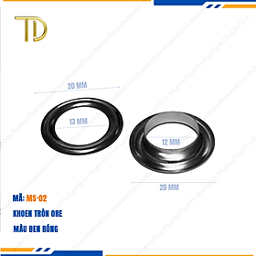Khoen ore mắt cáo, Khoen mắt cáo ore, Vòng khoen túi xách 20mm công nghệ mạ điện độ bền 5-8 năm