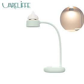 Uareliffe LED Table Lamp Cat Shape Charging Folding Night Lamp Dual Light Source Design Three Gear Adjustment Bedside Night Light 360ºRotation Adjustment Desk Lamp For Reading Bedroom Use