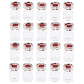 3g Mini Sterile Clear Vials Pack of 20