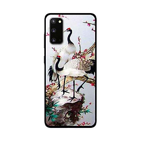 Ốp Lưng Dành Cho Samsung Galaxy S20 mẫu Hạc Anh Đào - Hàng Chính Hãng
