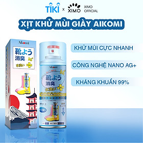 Xịt khử mùi hôi giày và hôi chân Công Nghệ Nhật Bản Aikomi - 260ml