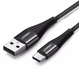 Mua Ugreen UG60570US301TK 2m QC4.0 3A cáp USB A ra Type C dây dù siêu bền đầu nhôm chống gãy - HÀNG CHÍNH HÃNG