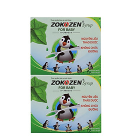 Combo 2 hộp Thực phẩm bảo vệ sức khỏe Thảo dược giảm ho cho trẻ em ZOKOZEN SYRUP FOR BABY