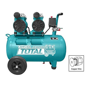 Mua MÁY NÉN KHÍ KHÔNG DẦU 2×1200W (3.2HP) 50L TOTAL TCS2240508T - HÀNG CHÍNH HÃNG