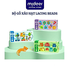 Đồ chơi gỗ xâu hạt tư duy logic Mideer Lacing Beads