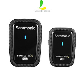 Micro thu âm Saramonic Blink500 ProX Q10 - Micro ghi âm pin 6h và truyền dẫn công nghệ tần số không dây 2.4GHz - Hàng nhập khẩu