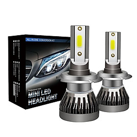 MINI Gray LED Headlight Bulbs Conversion Kit Hi/Lo Beam Lamp