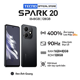 Mua Điện thoại Tecno SPARK 20 (8+8)GB/128GB - Helio G85 | 5000 mAh | Sạc nhanh 18W | Hàng Chính Hãng