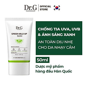 Kem chống nắng thuần vật lý cho da nhạy cảm Dr.G Green Mild Up Sun+