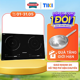 Mua Bếp đôi điện từ hồng ngoại Sunhouse SHB81011-EC - Hàng chính hãng