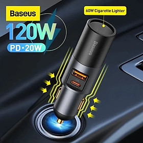 Mua Tẩu sạc nhanh mở rộng 120W Baseus Share Together Fast Charge dùng cho xe hơi - hàng chính hãng