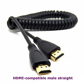 2M tương thích HDMI sang phải - Cable length: 50cmto200cm Color: hdmi straight - đơn