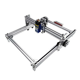 Combo Máy Cắt, Khắc Laser CNC Mini 30x40 3040 S1 -màu bạc( bảng khắc siêu rộng)+ Đầu laser tùy chọn