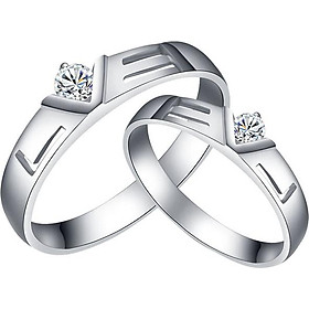 Nhẫn đôi Bạc Hiểu Minh NC060 - Love