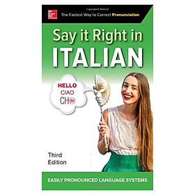 Download sách Say It Right In Italian, Third Edition