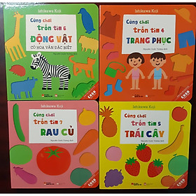 Download sách Combo 4 cuốn Ehon Nhật Bản Cùng chơi trốn tìm 4 Trang phục, Cùng chơi trốn tìm 5 Trái cây, Cùng chơi trốn tìm 6 Động vật, Cùng chơi trốn tìm 7 Rau củ