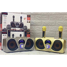 Mua Loa Karaoke Bluetooth Mắt Cú Sd-312 Mới Nhất Cực Hay Kèm 2 Micro Không Dây Có Màn Hình LCD