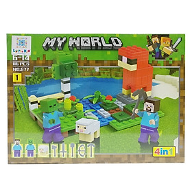 Bộ Xếp Hình - My World - 677 (Li62) - Mẫu 1 (116 Mảnh Ghép)