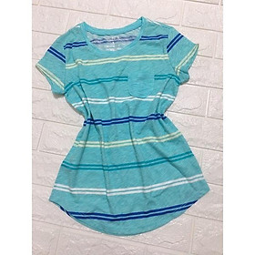 Áo thun bé gái , áo phông kẻ chất liệu cotton 100%
