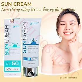 Kem Chống Nắng SUN CREAM 100ml, Chống Tia Cực Tím SPF 50+, Tăng Độ Ẩm & Dưỡng Chất Cho Da, Bảo Vệ Da Khỏi Tác Hại Bên Ngoài