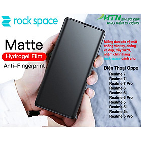 Miếng dán nhám chống bám vân tay Matte Rock Space dành cho màn hình realme 7 7i 6 6i 5 5i 5s 3 Pro PPF chống va đập trầy xước cao cấp - Hàng chính hãng