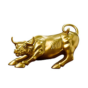 Novelty Cow Resin Statues Rhino Sculptures Collectibles Bull Figurines Desk